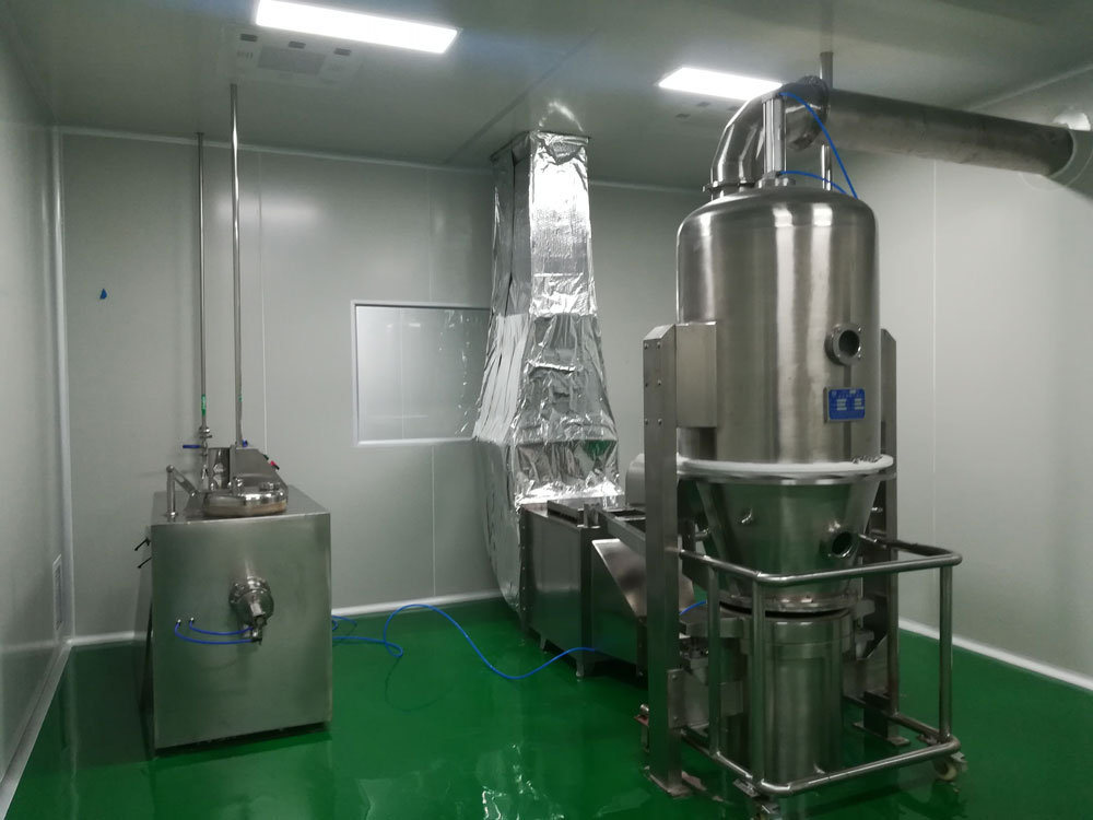 江西人初健康用品有限公司濕法制粒機(jī)和沸騰干燥機(jī)